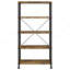 Bureau d'ordinateur et bibliothèque Rustic Nutmeg