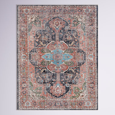 Glendale Heights Washable Oriental Indoor Rug