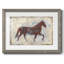 Iron Equine II - reproduction encadrée rustique avec tableau mat-300513740-300513712