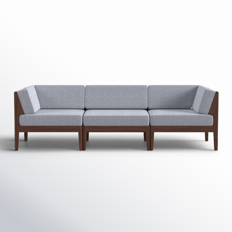 Deloris 91'' Acacia Outdoor Sofa, Walnut