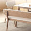 Banc rembourré en similicuir Kirac