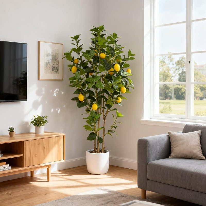 120cm Plant, White