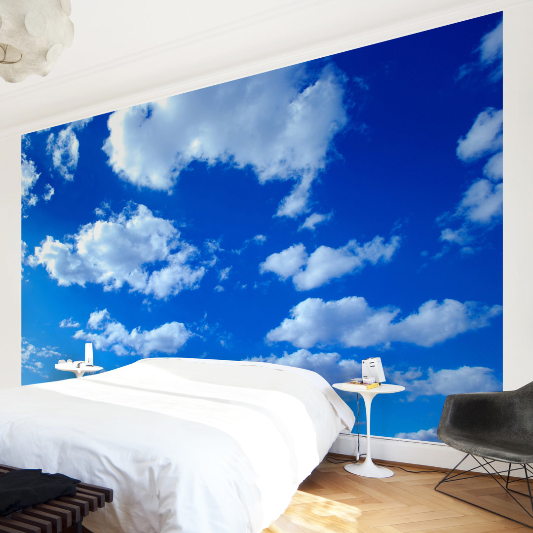 Strukturierte Fototapete Himmel mit Wolken 1,9 m x 288 cm