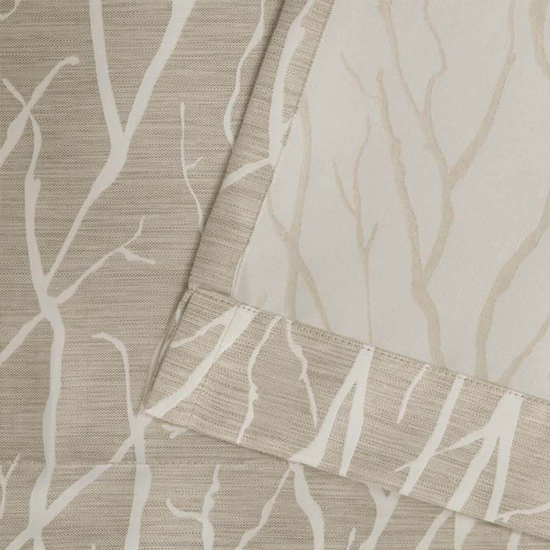 Bettine Room Darkening Curtain Panel Pair, 52" W x 96" L, Natural