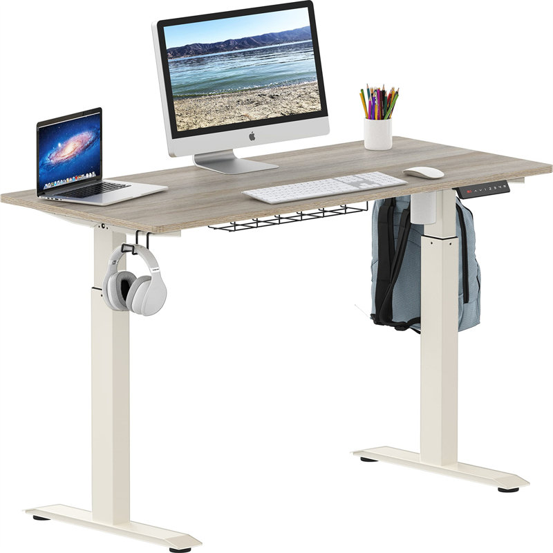 Bureau Marutani, L 47,24 po x P 24,02 po, Argent, Gris