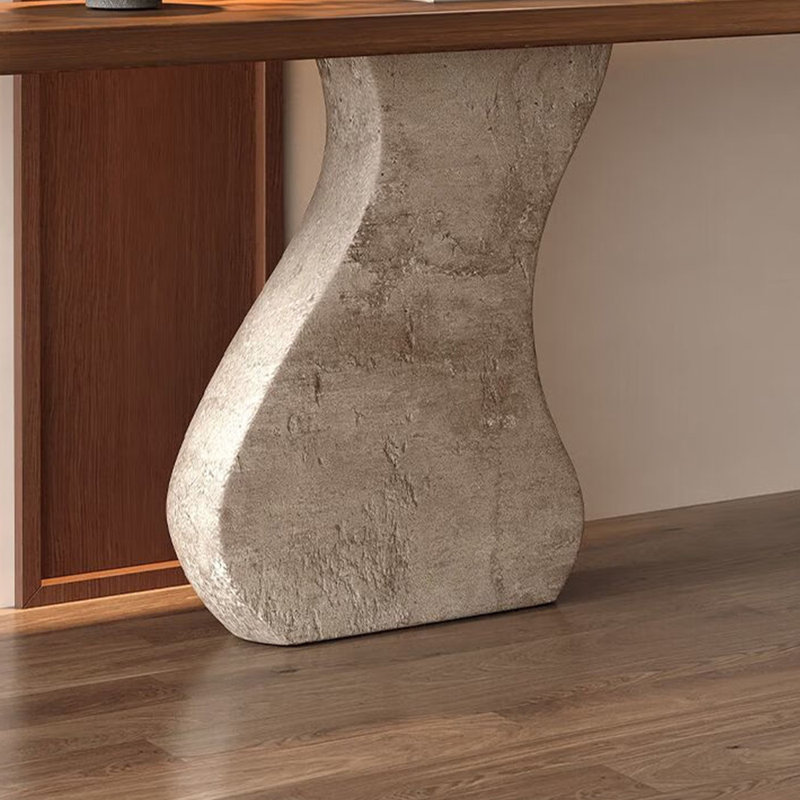 Table de véranda moderne et simple en bois massif, H 31,5 po x l 70,8 po x P 11,8 po
