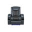 Fauteuil inclinable bleu et noir avec Bluetooth