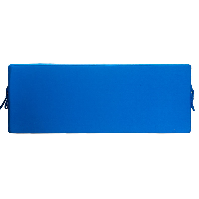 Outdoor 2.5'' Bench Seat Cushion, Blue