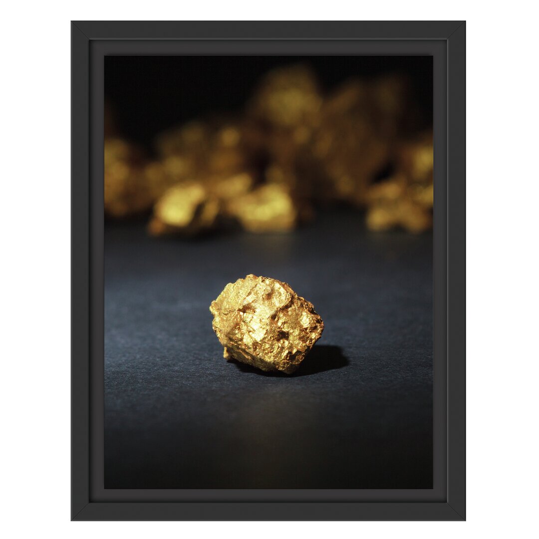 Gerahmtes Wandbild Goldnugget