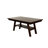 Transitional Dark Walnut Dining Table, Rectangular, Manufactured With Fine Rubberwood Rectangle Table In Walnut, Crafted Solid-307256542