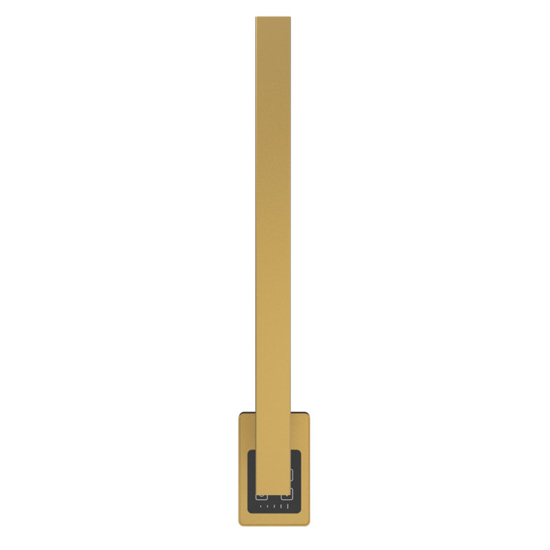 Barre simple câblée carrée Modello i Collection (contrôleur non inclus), H 19,63 po x l 1,5 po x P 4,25 po, Laiton satiné