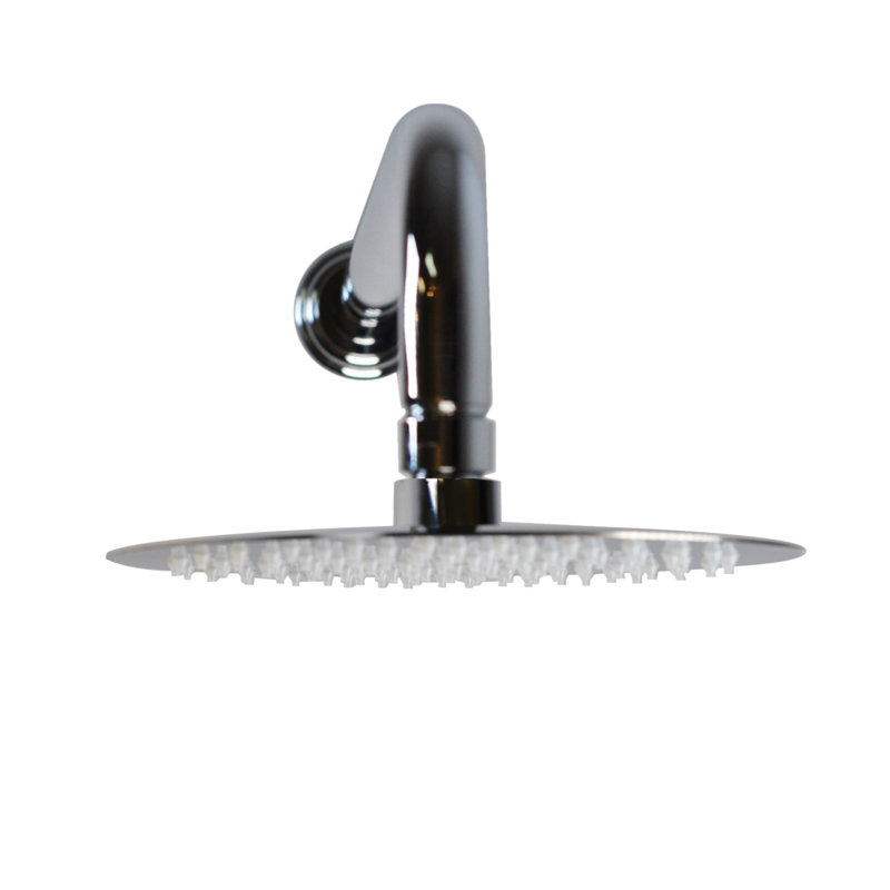 Pomme de douche 8 po, Chrome poli