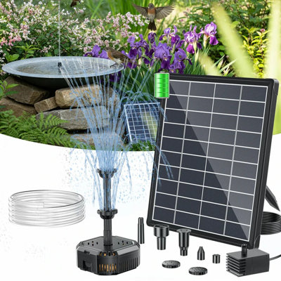6.5W Solar Pond Filter Fountain Pump With Battery Backup