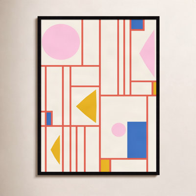 Framed Shapes Print by Beth Vassalo
