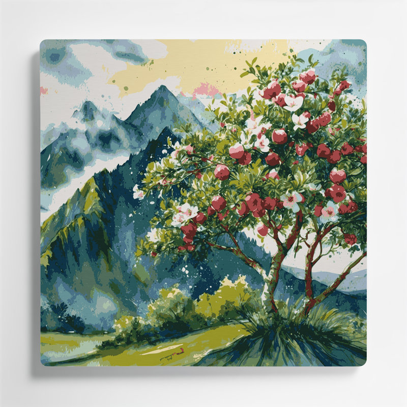Art mural brun en métal hawaïen, H 12 po x l 12 po
