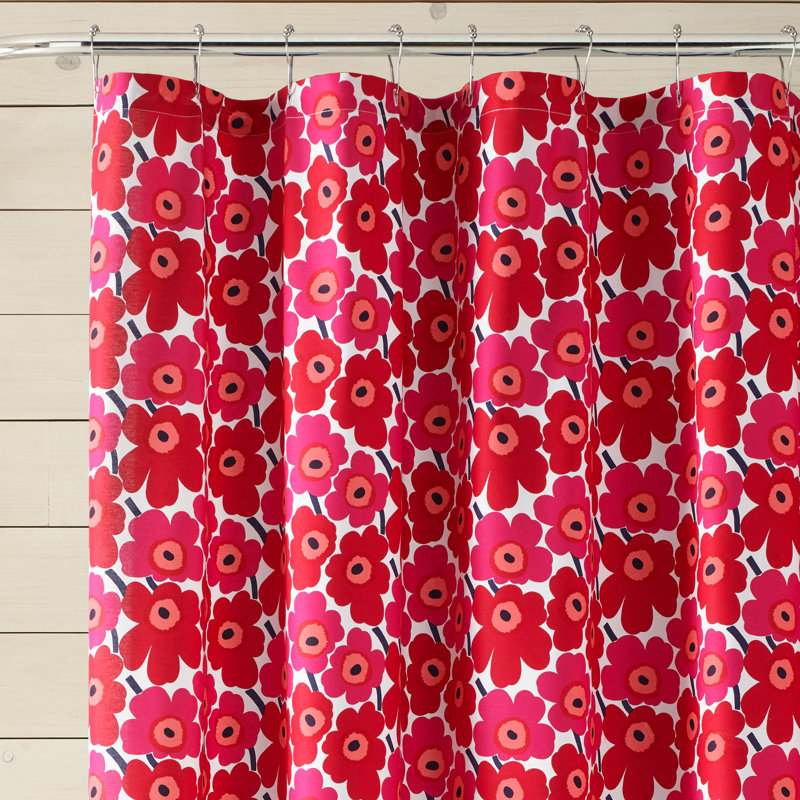 Cotton Floral Single Shower Curtain