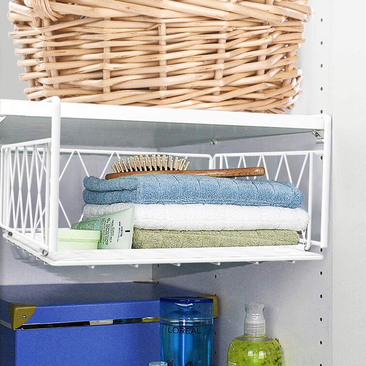 Under Shelf Metal Basket Prep & Savour Color: White