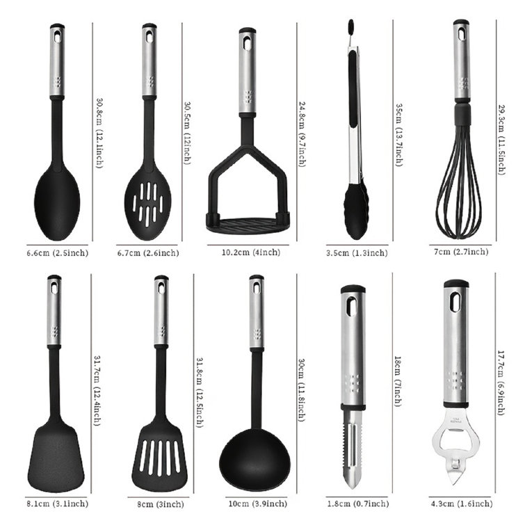  OXO Silicone Spoon Spatula Kitchen Utensils, 2.2 x 12 x 0.5  inches, White/Black: Oxo Rubber Spatula: Home & Kitchen