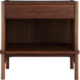 Walnut Grove 1 - Drawer Solid Wood Nightstand