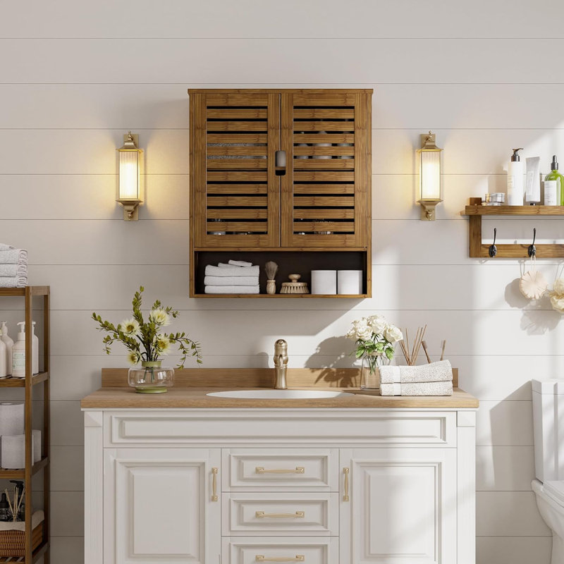 Armoire de salle de bain murale, Painted