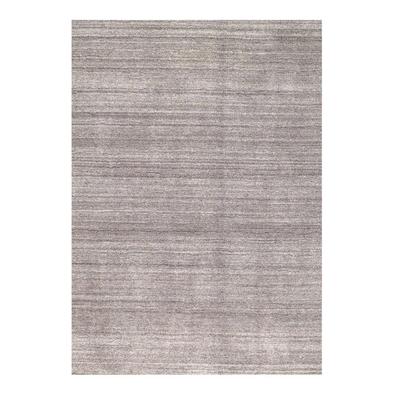 Tapis gris en coton / laine Xaiya