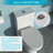 One Piece Ceramic Toilet With Dual Flush And Easy-Reach Controls - Convenient Bathroom Soft Seat Efficient Flushing Energy