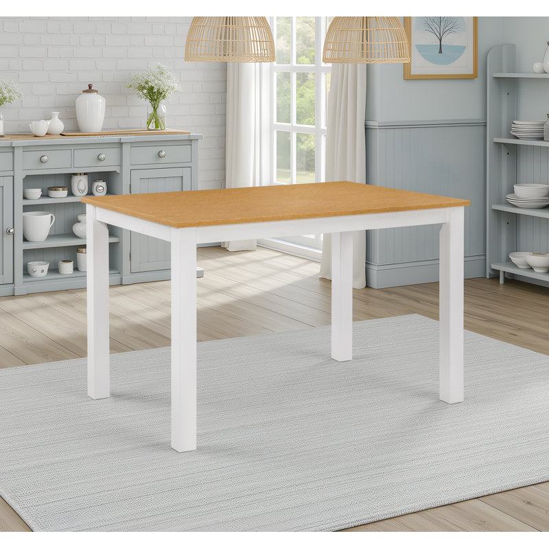 Table de salle à manger 45 ", Blanc, Brun
