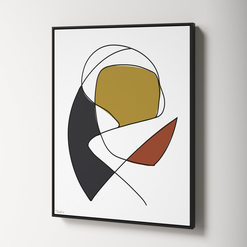 Abstract Tribeca 3, Black, 41.5" H x 31.5" W x 2" D