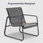 Ensemble de conversation de terrasse en osier pour 2 personnes - Chaises ergonomiques et table basse en verre, résistantes aux intempéries-1022821630