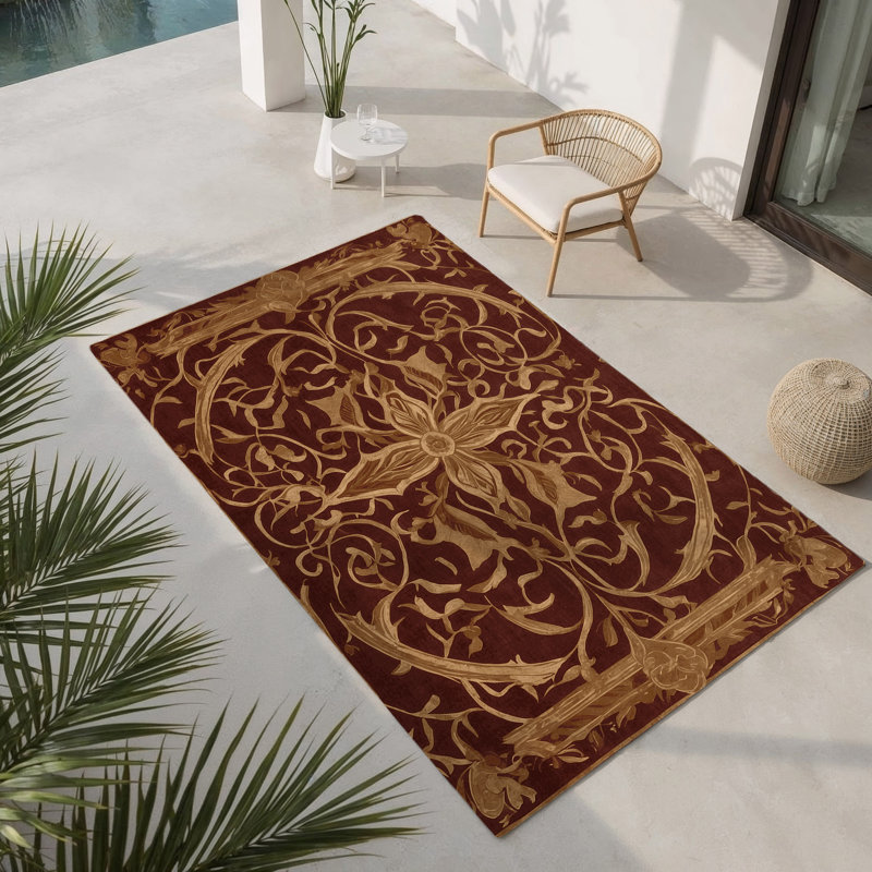 Tapis intérieur et extérieur Mythic Labyrinth, Rectangulaire 2 pi x 3 pi