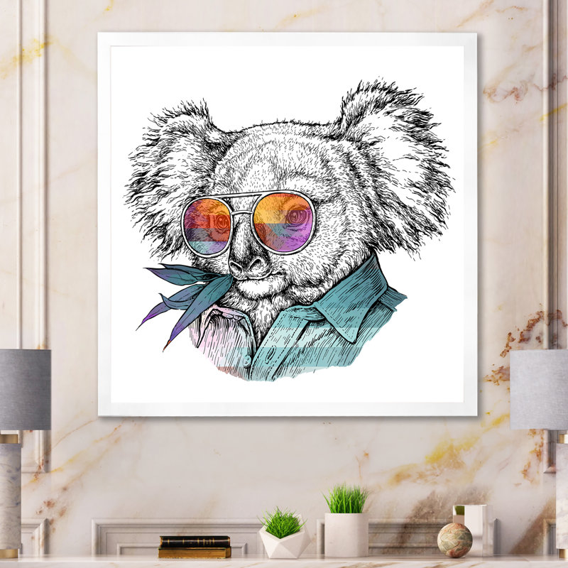 Œuvre d'art pour enfants, H 16 po x l 16 po x P 1 po, Impression blanche sur toile encadrée
