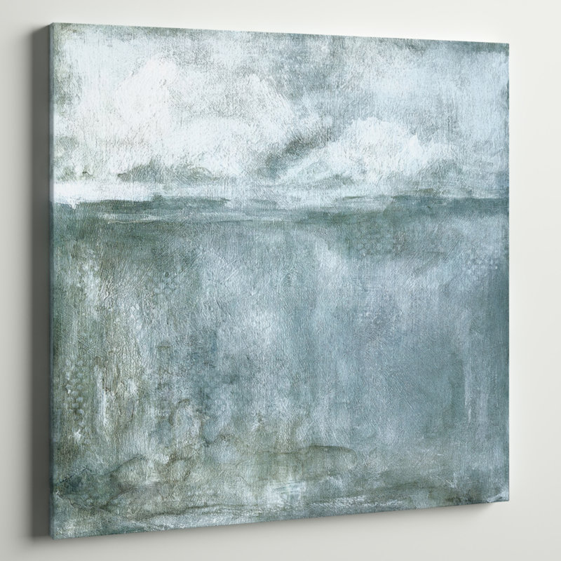 « island pluie », reproduction de peinture à l’huile sur toile tendue, H 32 po x l 32 po x P 1,5 po