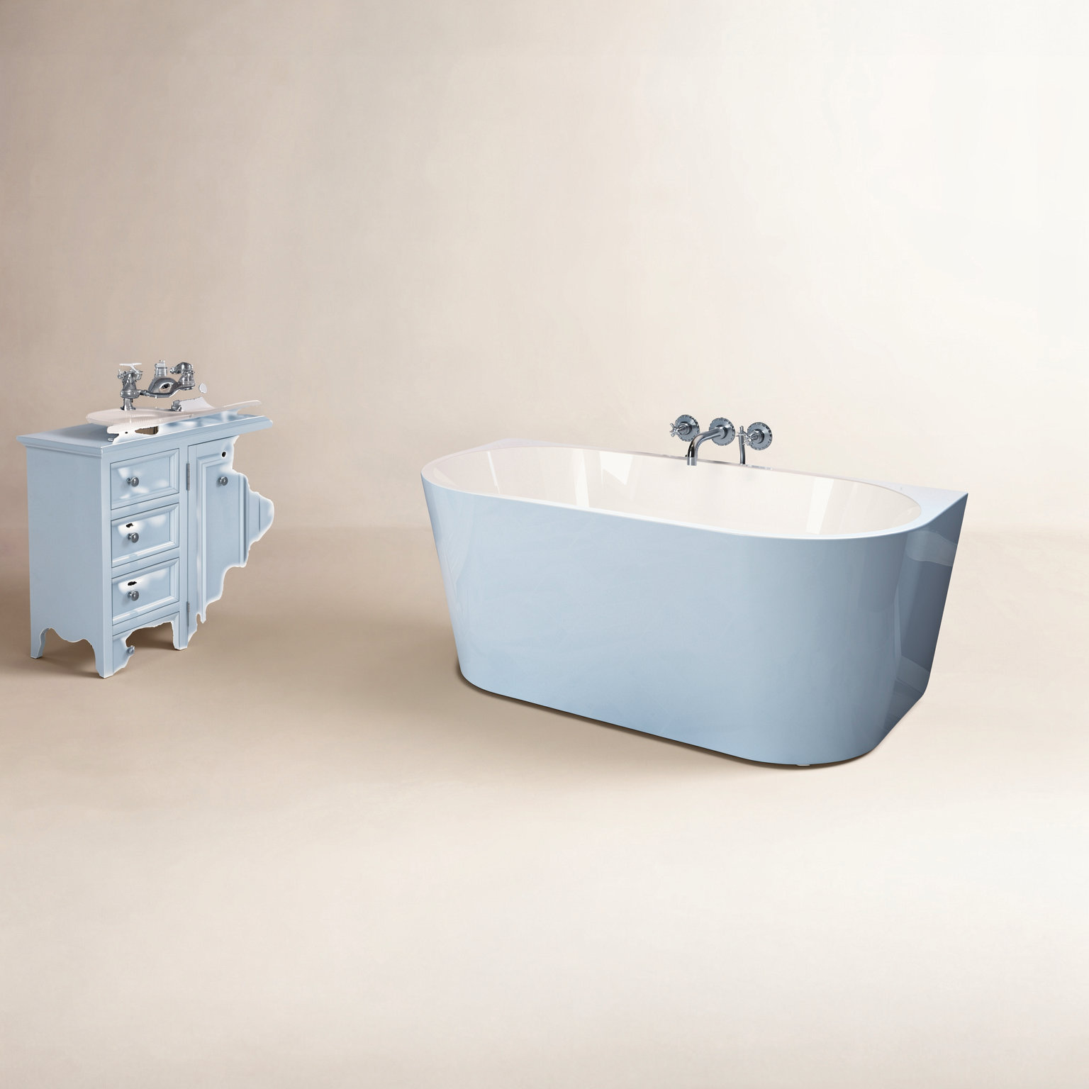 Bayham 59'' Soaking Acrylic Bathtub