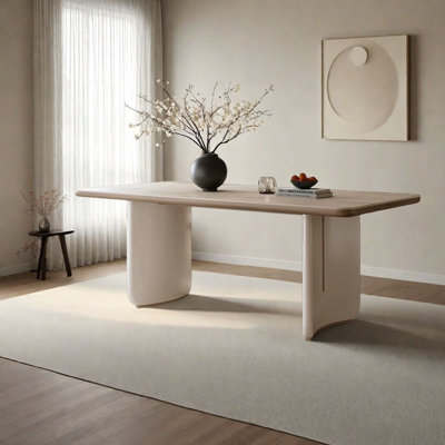 French Minimalist Rectangle Marble Table