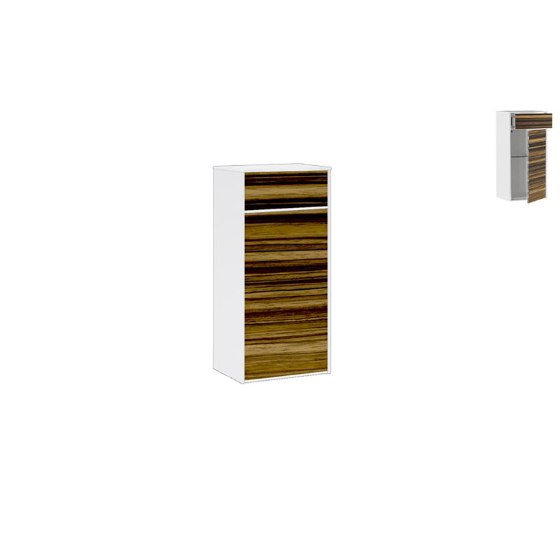 Arciszewski Linen Cabinet, Right, Zebrawood HG