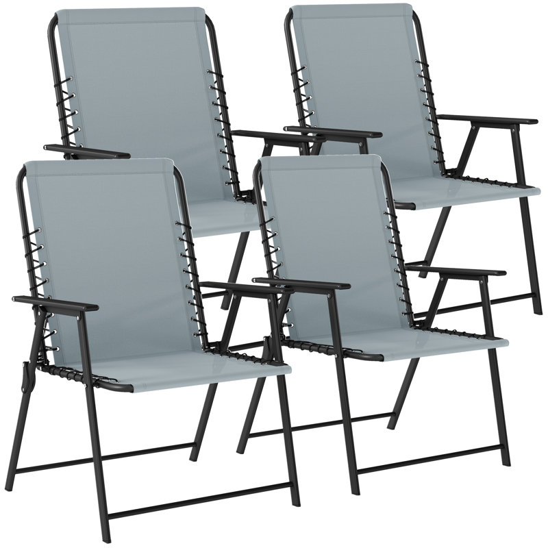 Folding Chair, Grey, 4