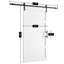 Manufactured Panelled Wood Prefinished Barn Door with Installation Hardware Kit-92281035-127372770