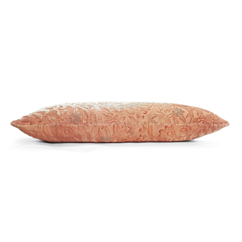 Prospect Park Lumbar Velvet Pillow Cover & Insert, 12" x 24", Mango