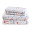 Ensembles de draps et de draps en coton confortables, flanelle multicolore pour la maison
