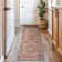 Valora Red Vintage Medallion Washable Low-Pile Area Rug With Non-Slip Backing