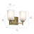 Cainwood 2 - Light Dimmable Vanity Light