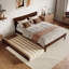 Phoenix Wood Platform Bed with Trundle-223210855-223210861