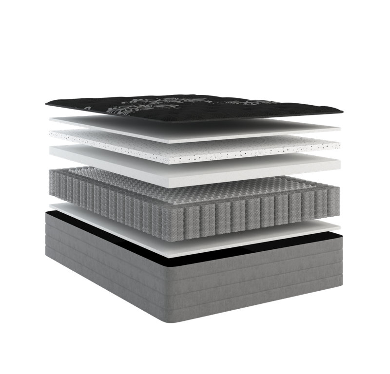 14" Heavy Duty Medium Plush Quilted King Mattress, King
