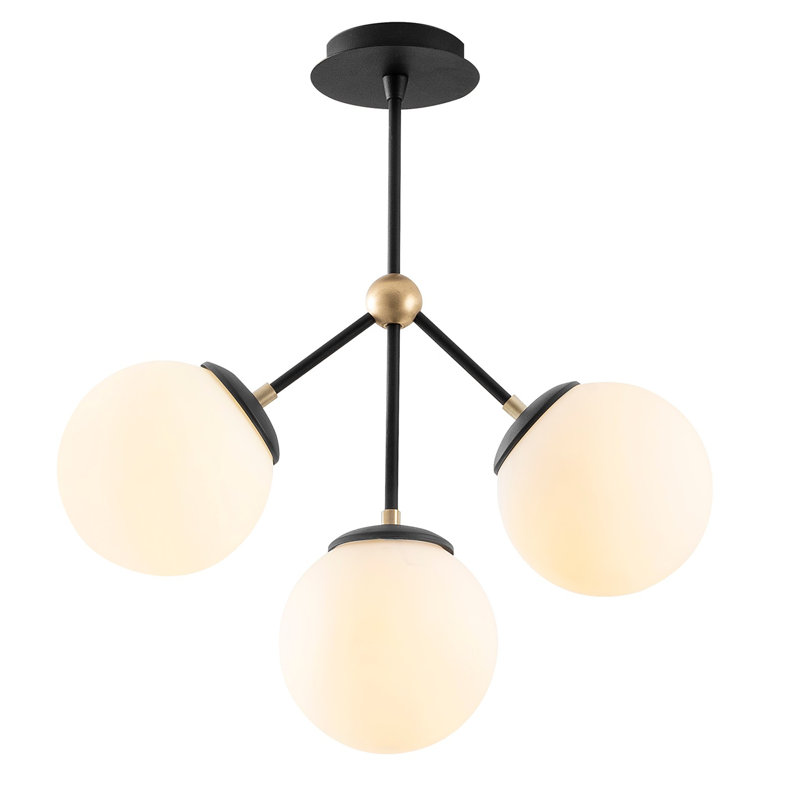 Lustre globe à 3 lumières Krystofer