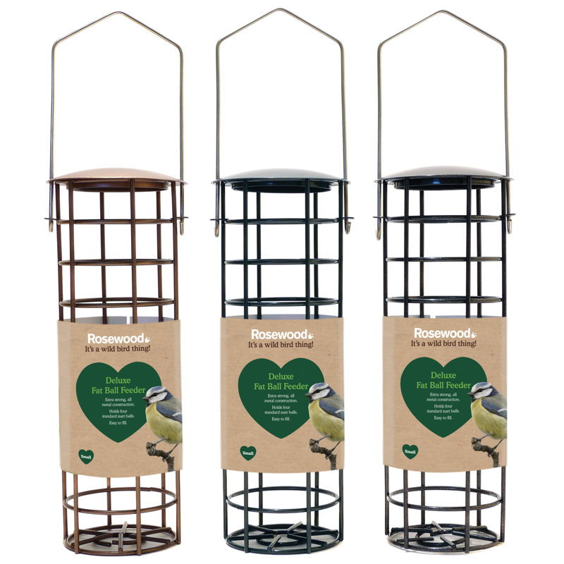 Zaid Metal Hanging Tube Bird Feeder