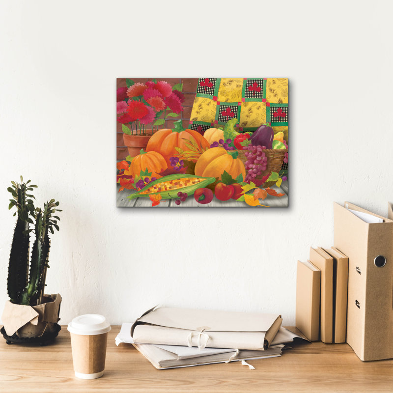 «Harvest Time» par Fiona Stokes-Gilbert, art mural sur toile, H 12 po x l 16 po x P 0,75 po