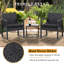  Rectangular 2 - Person 16.5" Long Bistro Set with Cushions-1352317863