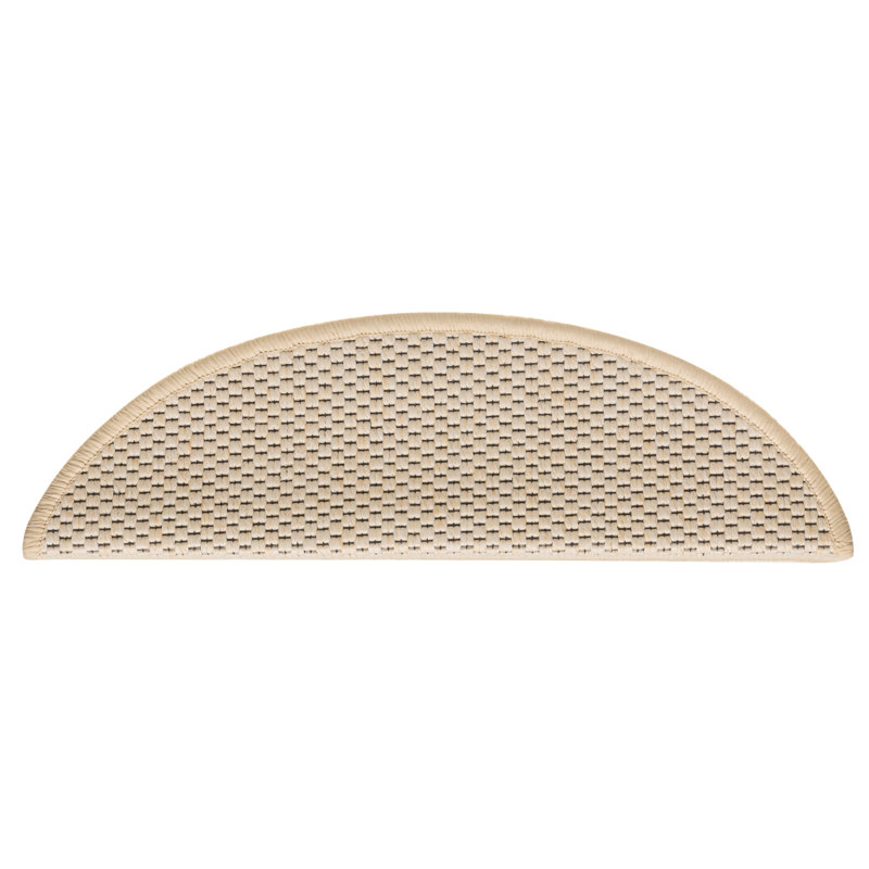Shellson Non-Slip Stair Tread, Semi-Circle 17cm x 56cm, Berber