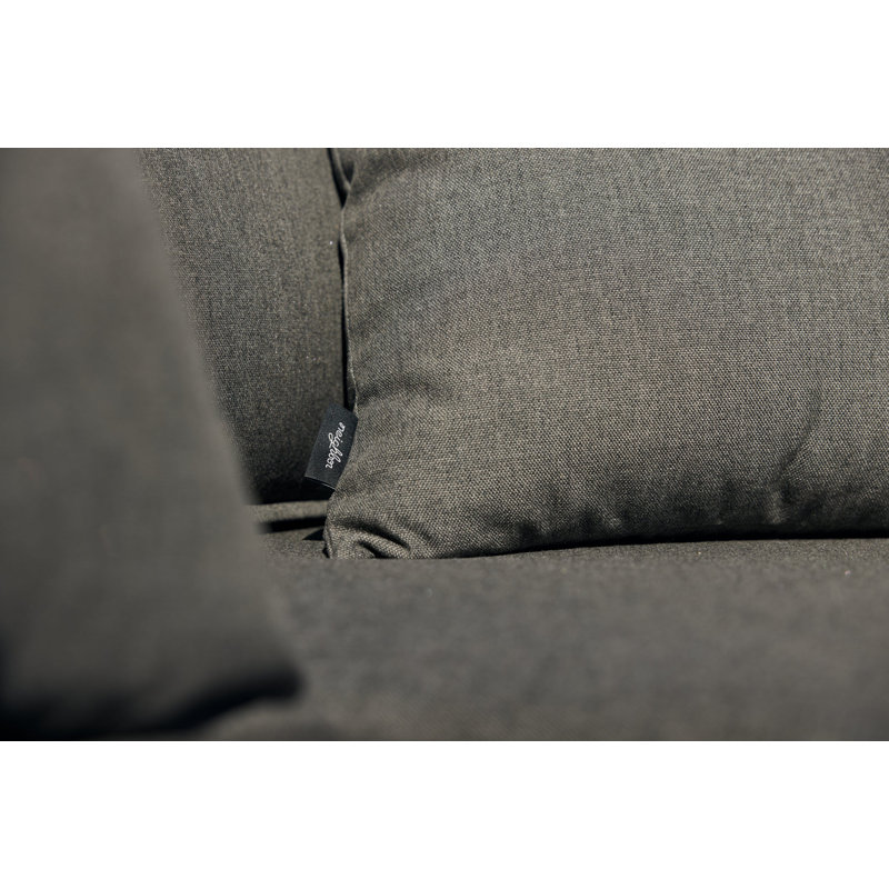 Terra Lumbar Indoor/Outdoor Pillow Cover & Insert, Sunbrella Charcoal
