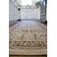 Tapis floral tissé à la machine en polypropylène crème-74429820